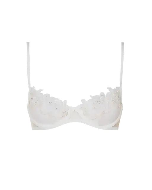 Lindie Demi Cup Plunge Underwired Bra Ivory | Agent Provocateur