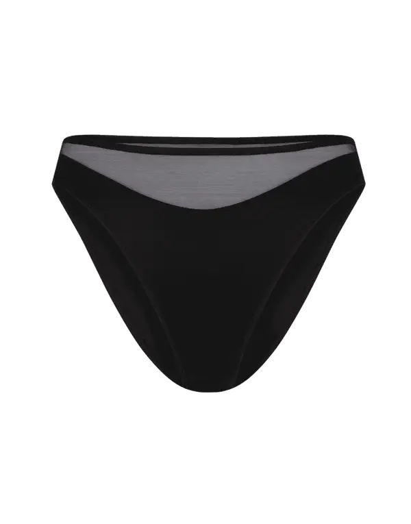 Lucky High Leg Brief Black | Agent Provocateur