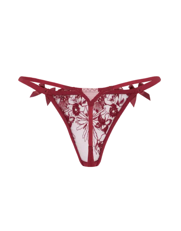 Jayce Thong Burgundy | Agent Provocateur