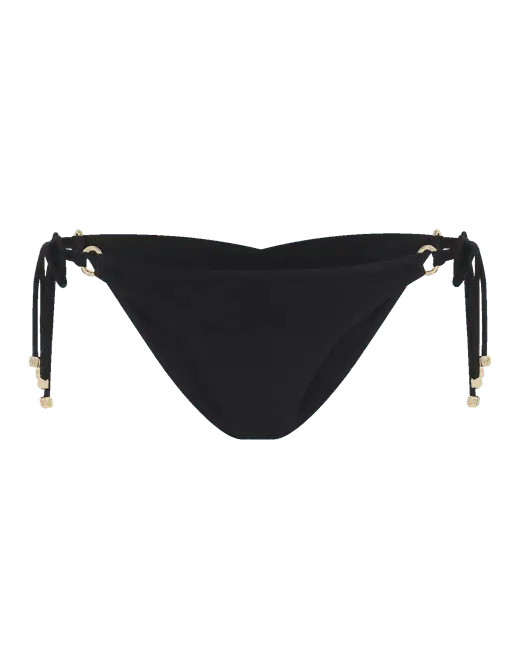 Malisa Tieside Bikini Bottom Black | Agent Provocateur