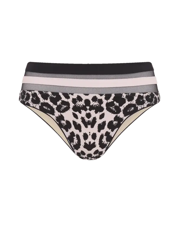 Zenaya High Waisted Bikini Bottom Leopard | Agent Provocateur