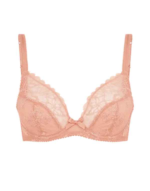 Leni Plunge Underwired Bra Praline | Agent Provocateur