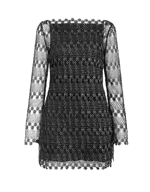 Maiya Cover Up Black/Silver | Agent Provocateur