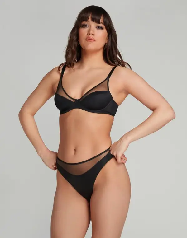 Lucky High Leg Brief Black | Agent Provocateur