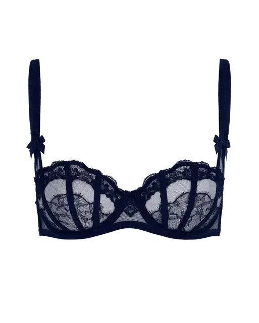 Mariann Balconette Underwired Bra Navy/Navy | Agent Provocateur