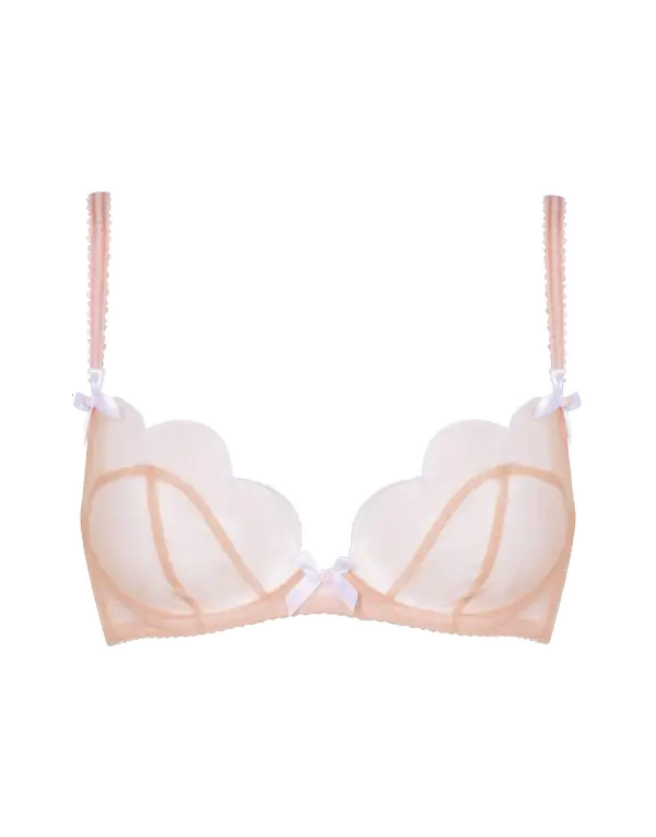 Lorna Plunge Underwired Bra Sand | Agent Provocateur