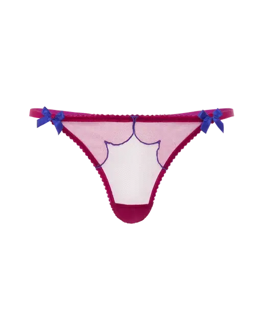 Lorna Thong Dark Pink/Cobalt | Agent Provocateur