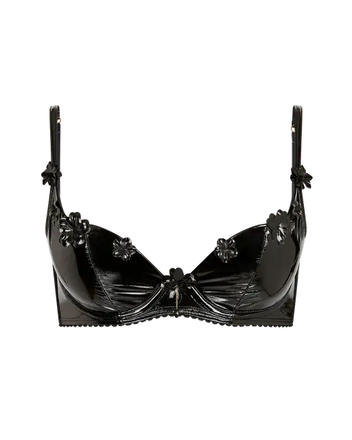 Lilathe Plunge Underwired Bra  Black | Agent Provocateur