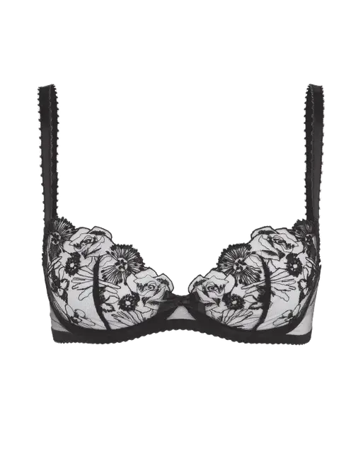 Jayce Plunge Underwired Bra Black | Agent Provocateur