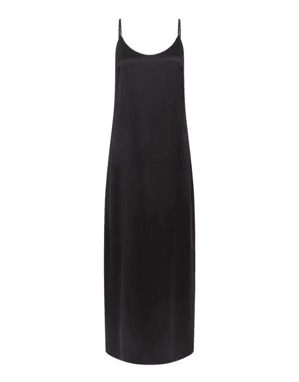 Cecily Long Slip Dress Black | Agent Provocateur