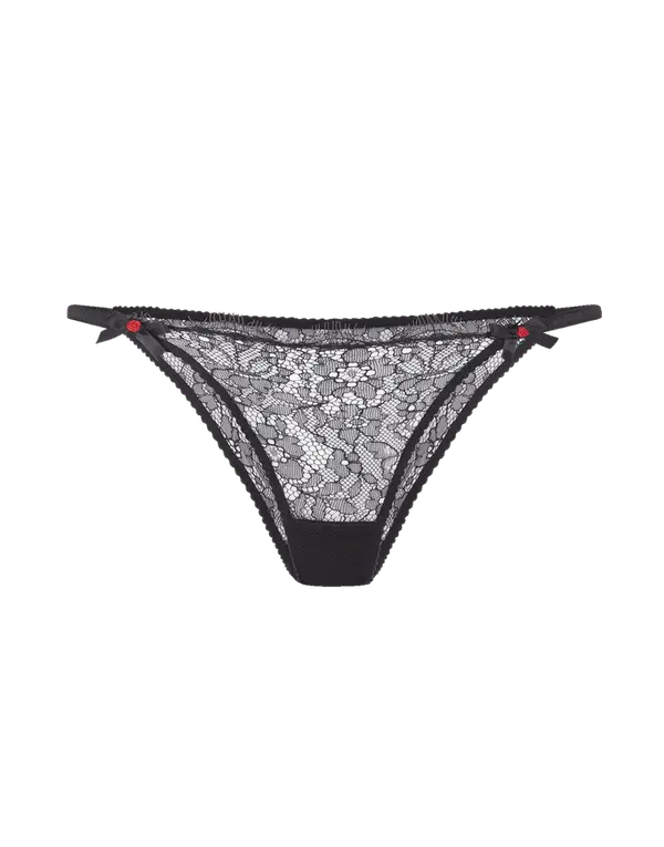 Lorna Lace Full Brief Black | Agent Provocateur