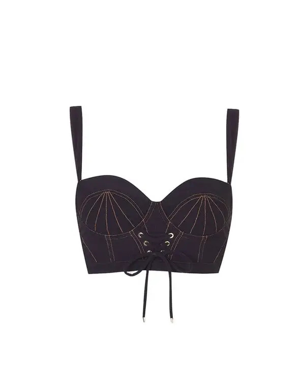 Safiya Bikini Top Black | Agent Provocateur