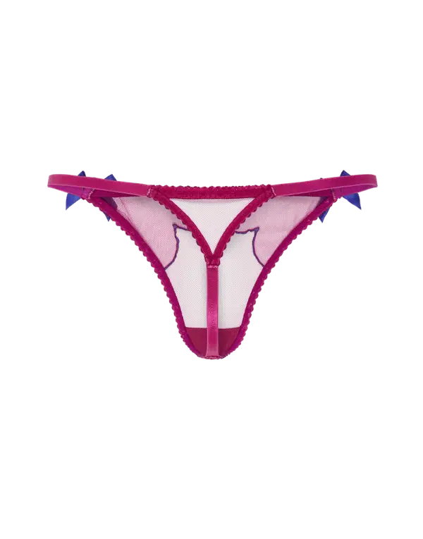 Lorna Thong Dark Pink/Cobalt | Agent Provocateur