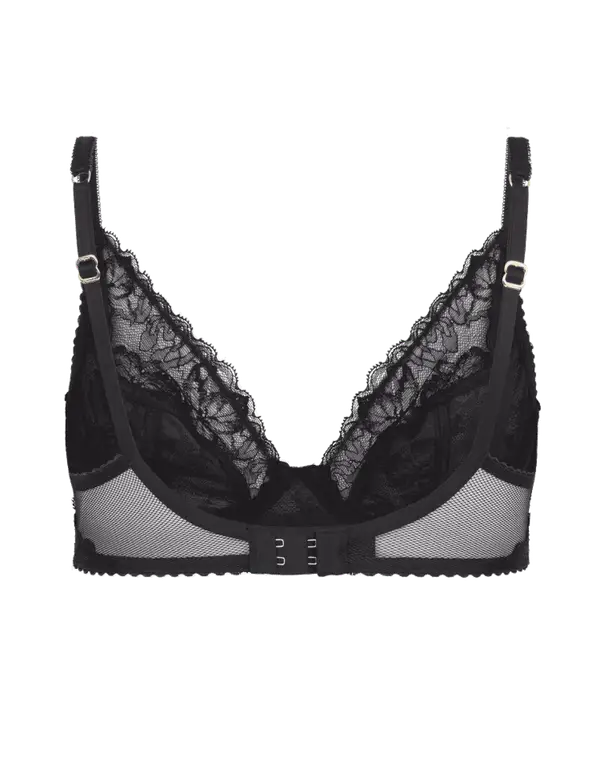 Leni Plunge Underwired Bra Black | Agent Provocateur
