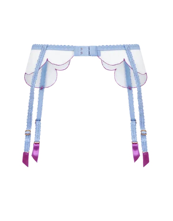 Lorna Suspender Blue/Amethyst | Agent Provocateur