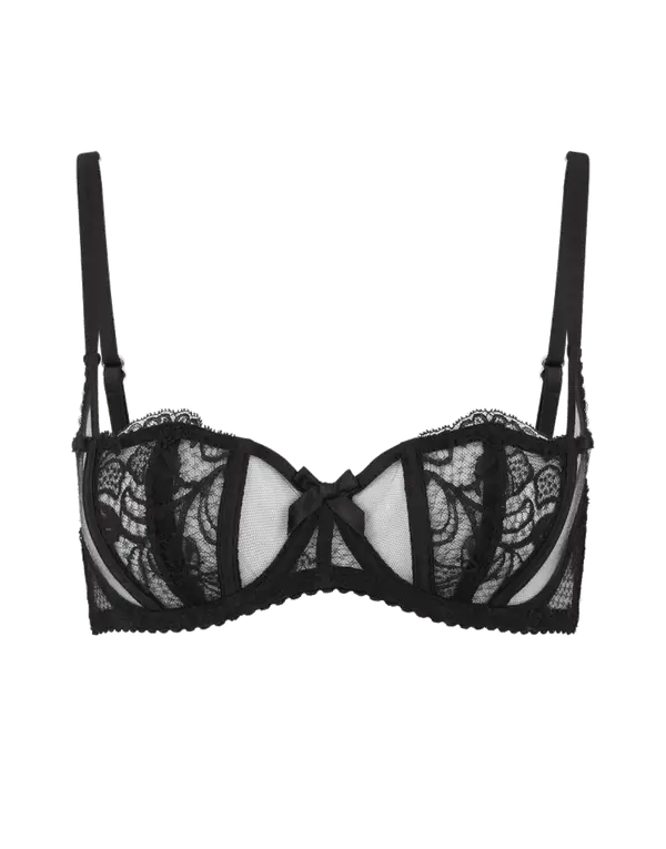 Rozlyn Balconette Underwired Bra Black | Agent Provocateur