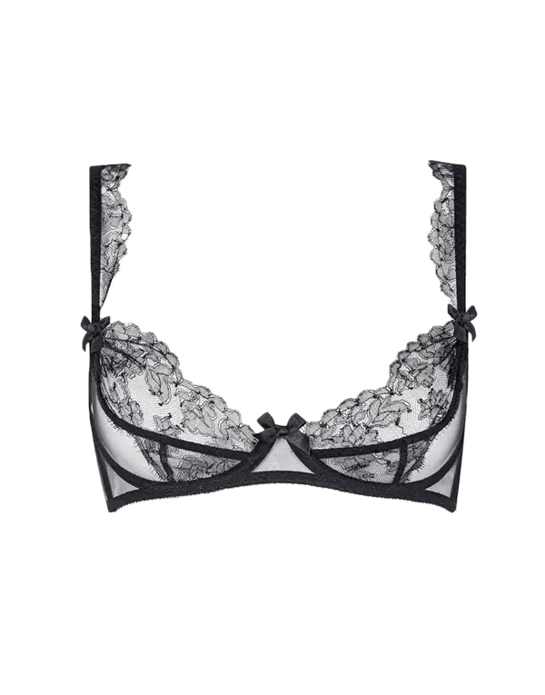 Willa Plunge Non Padded Bra Black | Agent Provocateur