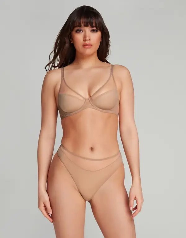 Lucky High Leg Brief Noisette | Agent Provocateur