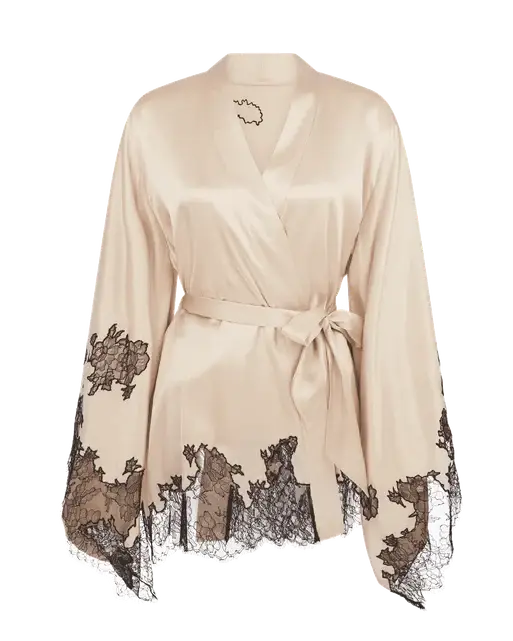 Christi Short Kimono Ivory | Agent Provocateur