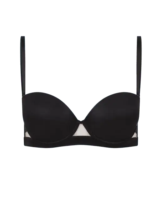 Lucky Strapless Underwired Bra Black | Agent Provocateur