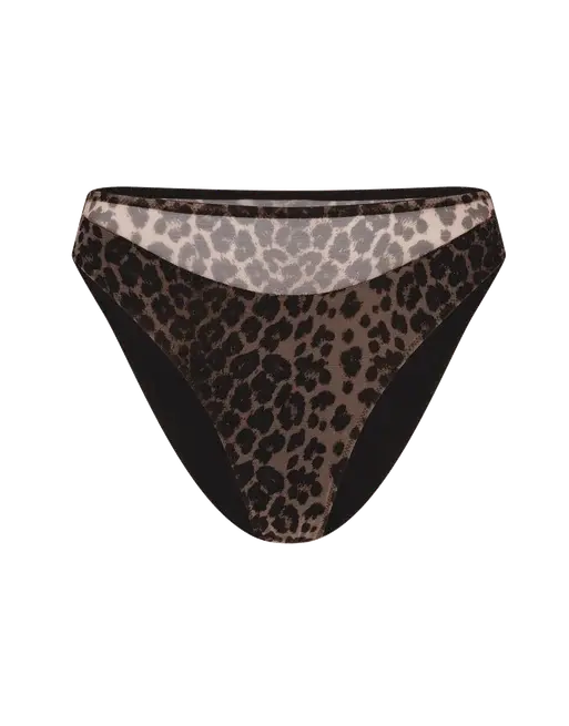 Lucky High Leg Brief Leopard | Agent Provocateur