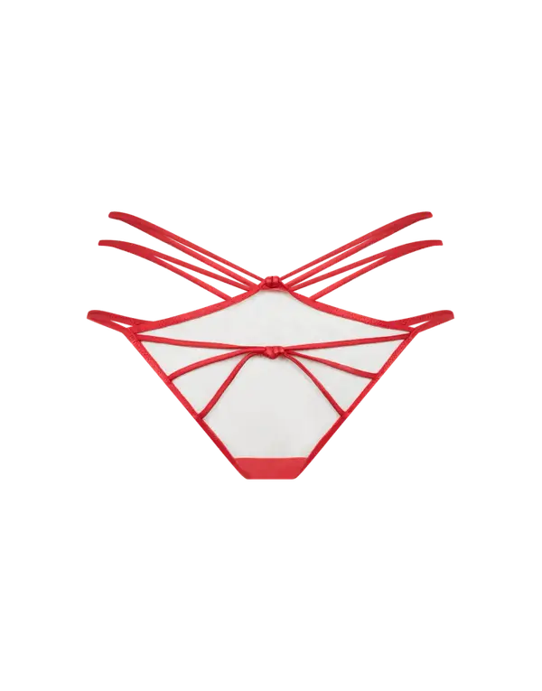 Ozara Full Brief Sand/Red | Agent Provocateur