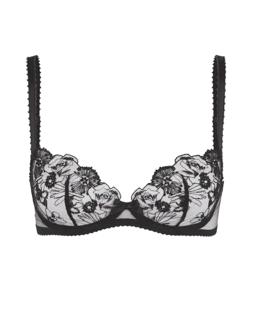 Jayce Plunge Underwired Bra Black | Agent Provocateur