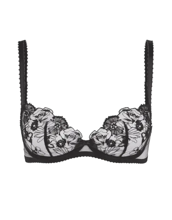 Jayce Plunge Underwired Bra Black | Agent Provocateur