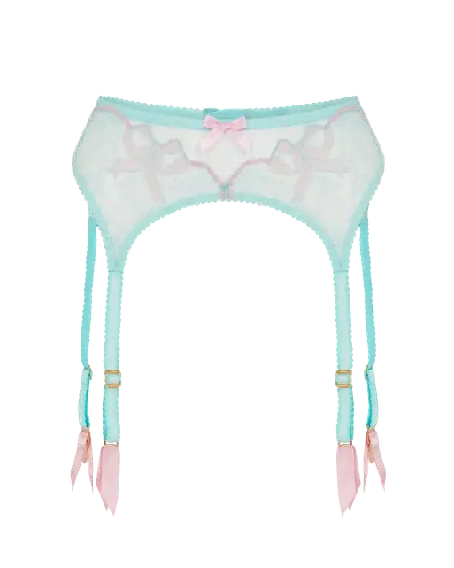 Lisetta Suspender Mint/Pink | Agent Provocateur