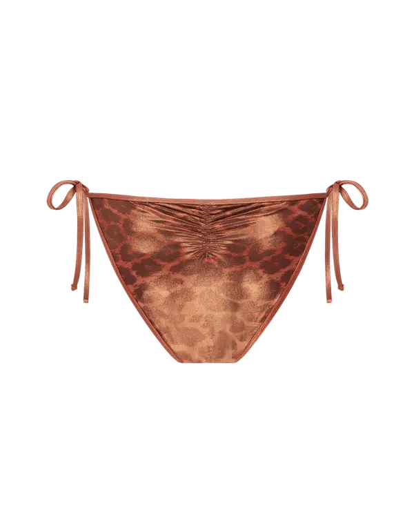 Cayla Bikini Bottoms  Black/Leopard | Agent Provocateur