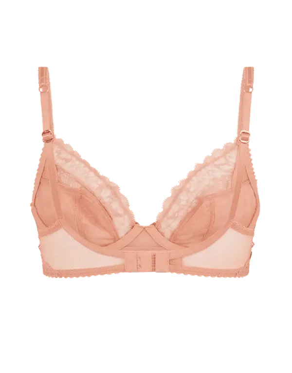 Leni Plunge Underwired Bra Praline | Agent Provocateur