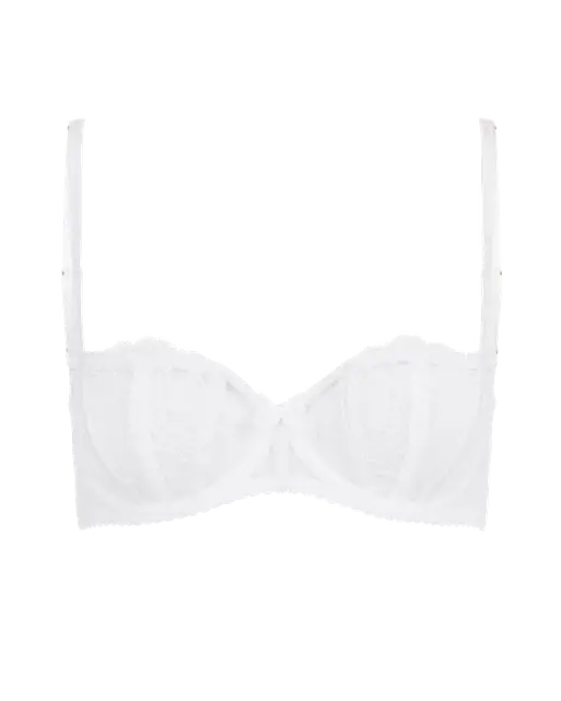 Rozlyn Balconette Underwired Bra White | Agent Provocateur