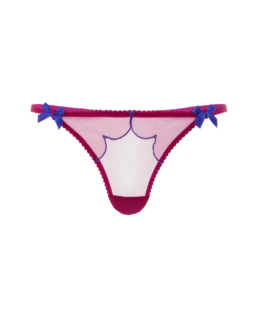 Lorna Thong Dark Pink/Cobalt | Agent Provocateur