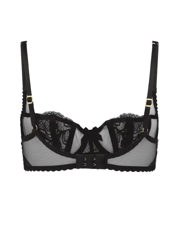 Rozlyn Balconette Underwired Bra Black | Agent Provocateur