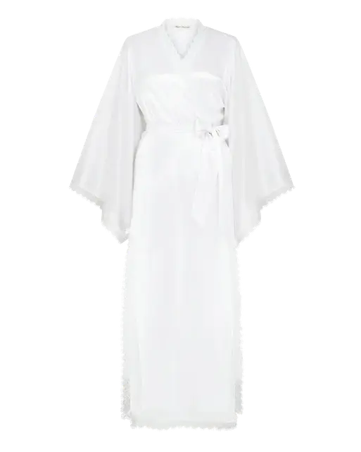 Gisele Long Kimono White | Agent Provocateur