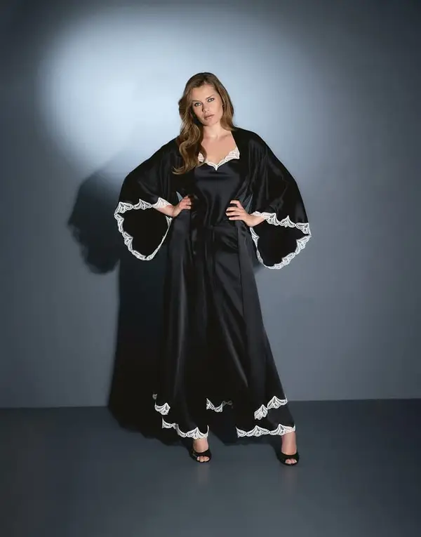 Nelle Pj Trousers Black/Ivory | Agent Provocateur