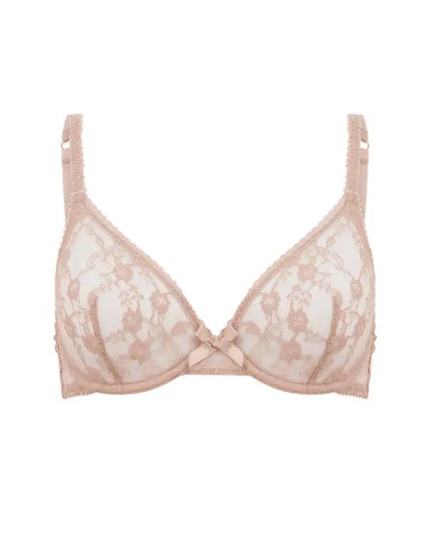 Laily Plunge Underwired Bra Praline | Agent Provocateur