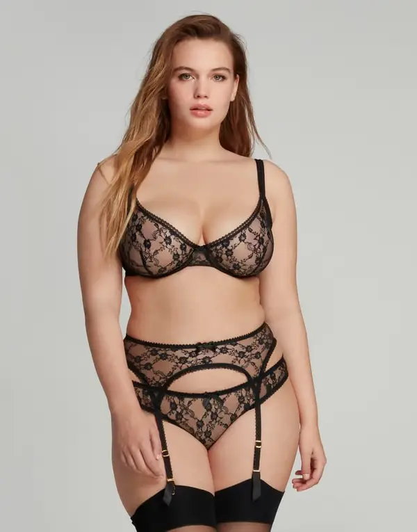 Laily Suspender Black | Agent Provocateur