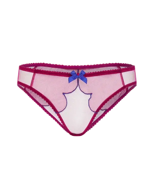 Lorna Full Brief Dark Pink/Cobalt | Agent Provocateur