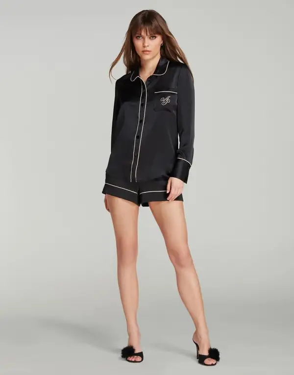 Classic Pyjama Shirt Black | Agent Provocateur