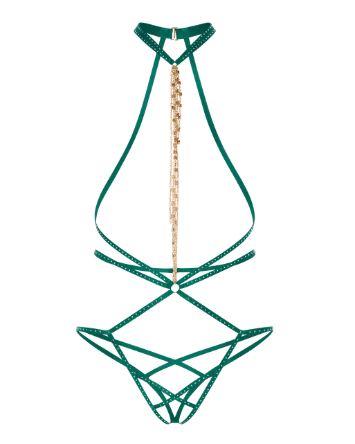 Rubi Playsuit Jade Green | Agent Provocateur