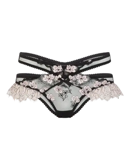 Andiee Full Brief Black/Baby Pink | Agent Provocateur