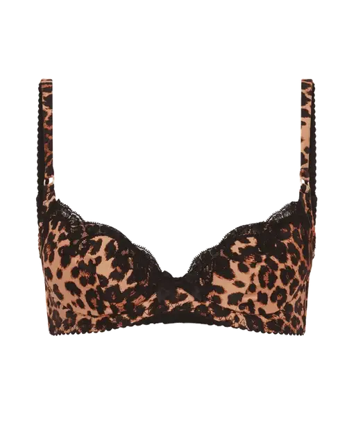 Molly Plunge Underwired Bra Leopard | Agent Provocateur