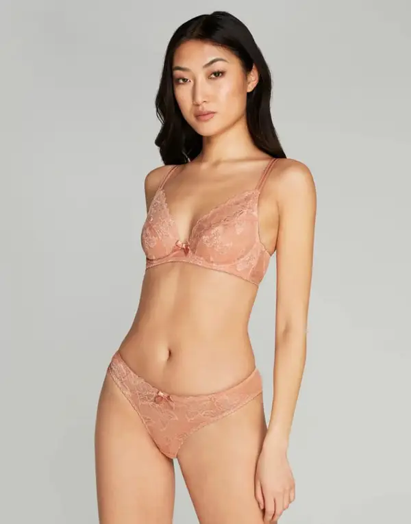 Leni Plunge Underwired Bra Praline | Agent Provocateur