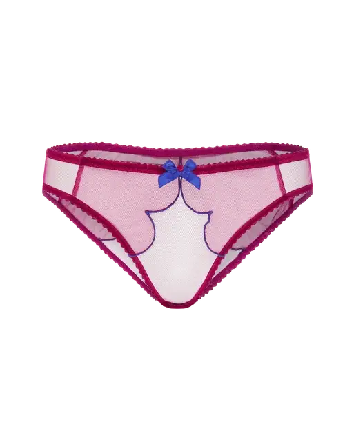 Lorna Full Brief Dark Pink/Cobalt | Agent Provocateur