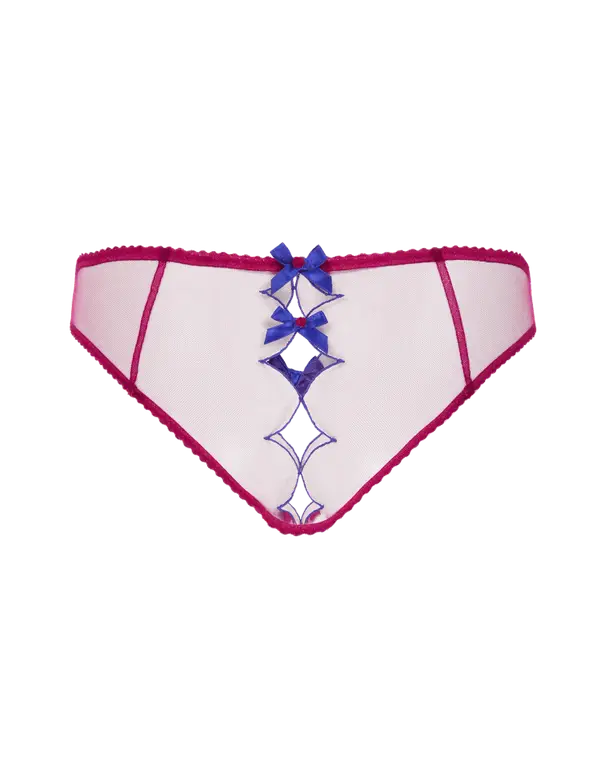 Lorna Ouvert Dark Pink/Cobalt | Agent Provocateur