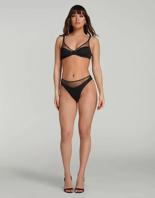 Lucky High Leg Brief Black | Agent Provocateur