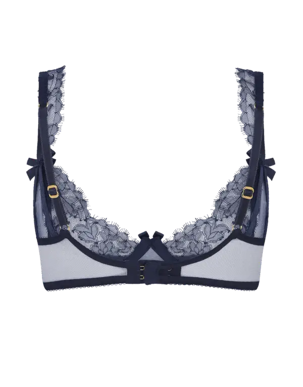 Willa Demi Plunge Underwired Bra Navy | Agent Provocateur