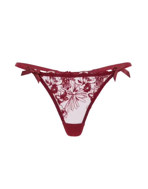 Jayce Thong Burgundy | Agent Provocateur