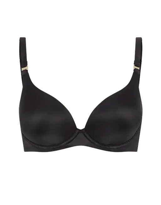 Paige Moulded Plunge Underwired Bra Black | Agent Provocateur